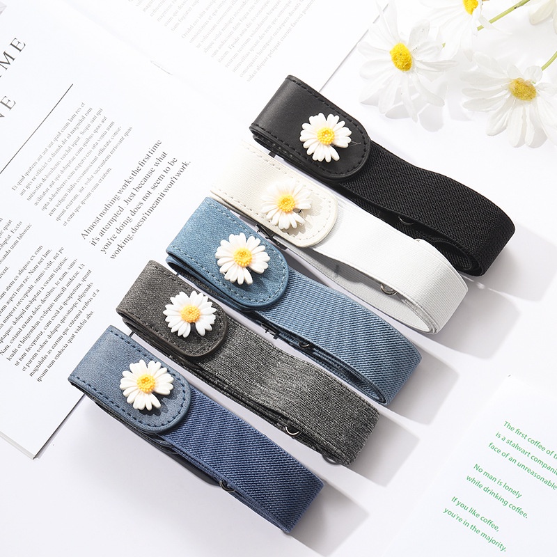 [NF] Thắt Lưng Quần Jean Co Giãn Vô Hình Không Đường May Dễ Phối Đồ Trang Trí Phong Cách ins Cho Nam Và Nữ