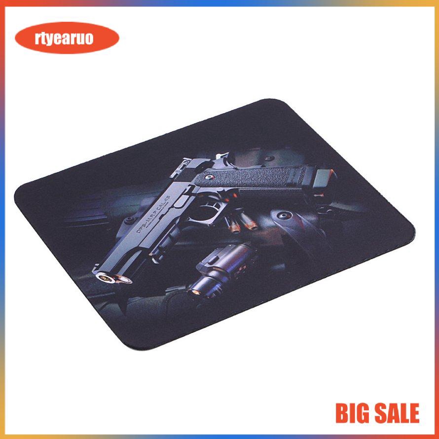 Miếng lót chuột chuyên game chống trượt in hình cây súng kích thước 22cm*18cm