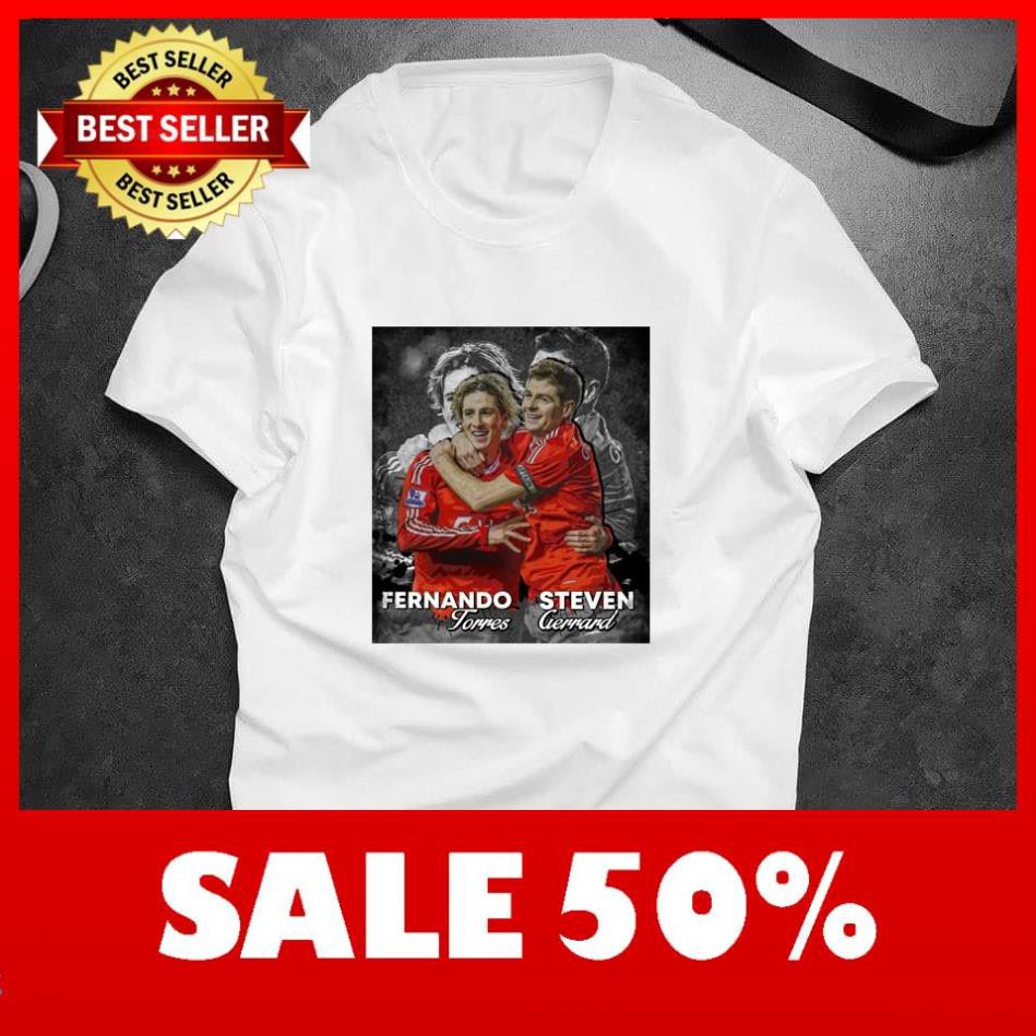 [Freeship] Áo Thun In Hình Gerrard và Torres Mã 02 - Áo In Hình Cầu Thủ Bóng Đá