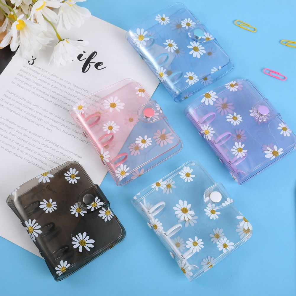 Daphne Bìa Kẹp Sổ Tay 3 Lỗ Họa Tiết Hoa Cúc Sáng Tạo