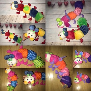 Sâu bông ngũ sắc cho bé ( thú nhồi bông si )