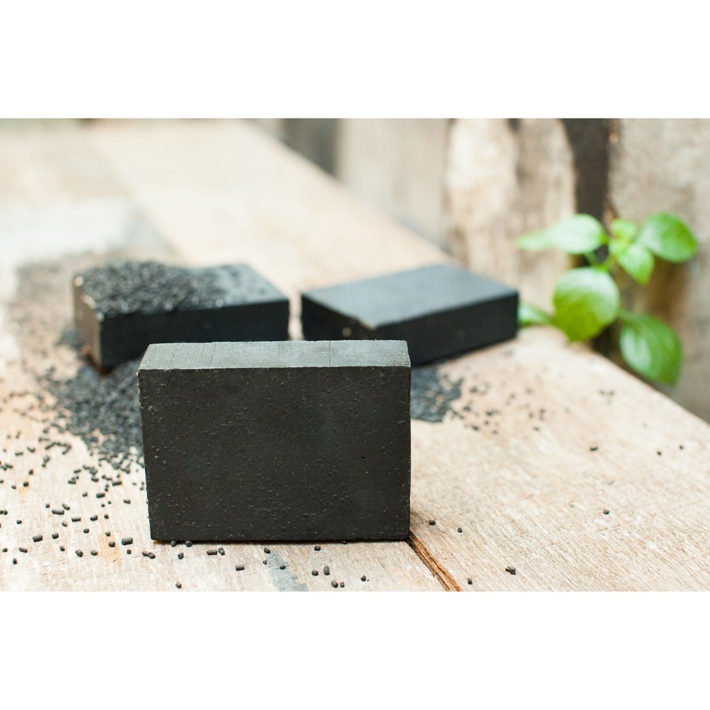 Lune Noir - thải độc tố cho da mụn và da dầu _ Windy Hill Soap - Xà phòng / Xà bông thiên nhiên