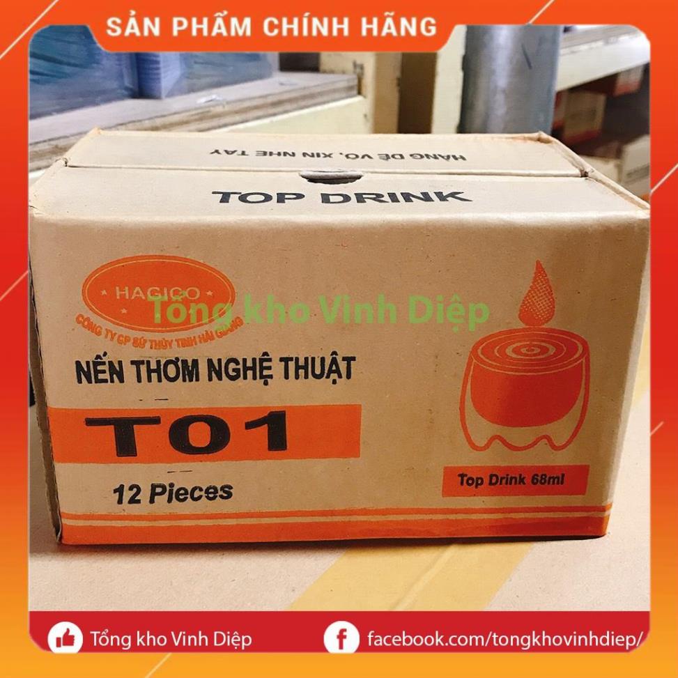 Hộp 12 ly nến thờ, nến dâng lễ, trang trí nhà cửa T01 hàng loại 1