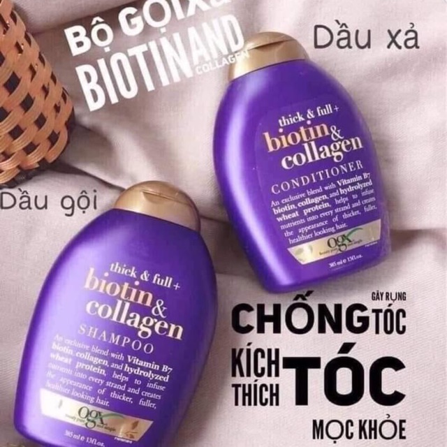 Dầu gội Biotin Mỹ. Chuyên phục hồi tóc và trị rụng tóc cho chị em sau sinh về cặp to vĩ đại