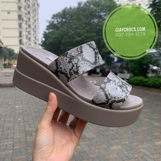 Sandal Nữ Brooklyn Mid Wedge W Màu Da Báo