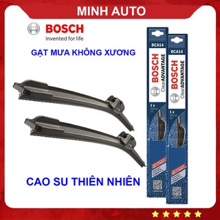 Gạt mưa ô tô - gạt mưa bosch - chính hãng, không xương, cao su tự nhiên