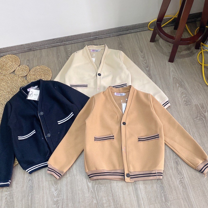Áo bomber dạ bo viền 4 màu cho nữ