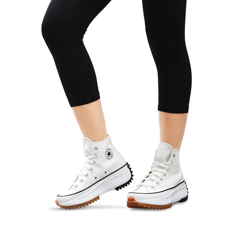 Giày Converse Run Star Hike Lugged Unisex Sneakers - White/Black/Gum