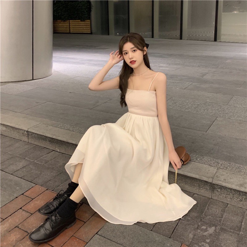 [ORDER] Set váy dây mix áo len | BigBuy360 - bigbuy360.vn
