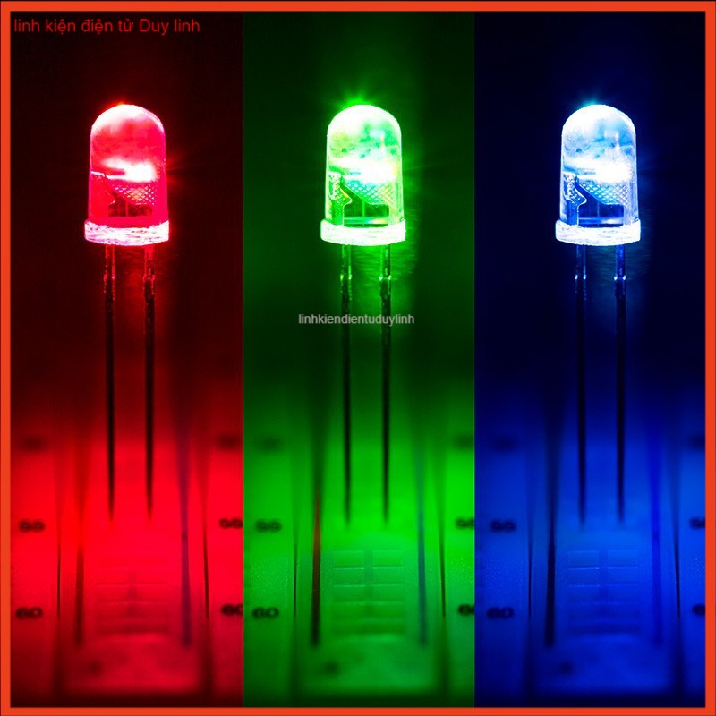 Led siêu sáng 5mm gói 1000 bóng .(đục)