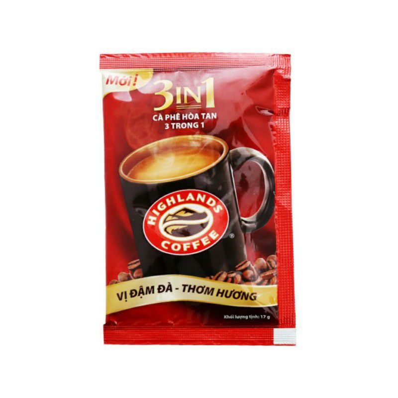 Cà Phê Highlands Coffee 3in1 Hòa Tan (40gói x 17g). HSD 06/2023