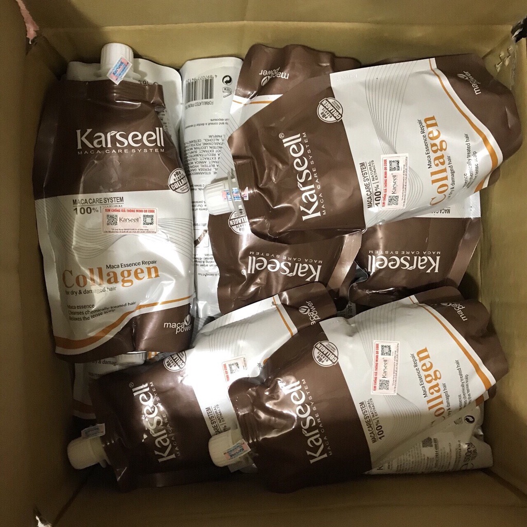Kem hấp dầu Collagen Karseell Maca Power siêu mềm mượt tóc 500ml