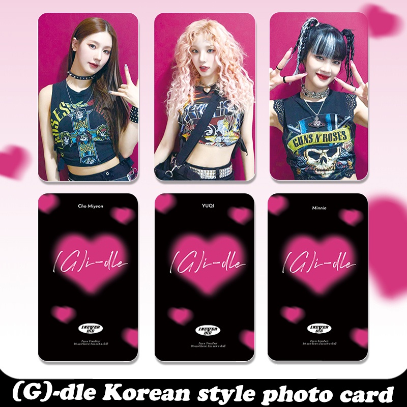 (G) I-DLE Thẻ Ảnh In Hình minnie Quan Zhaoyan Song Yuqi Zhao Mei Yanye Shuhua minnie