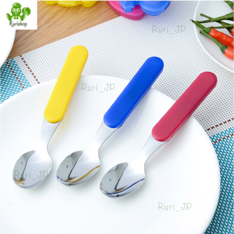 Muỗng (thìa), nĩa (dĩa) inox kèm hộp đựng hình thú cho bé Nhật Bản Echo Zosan