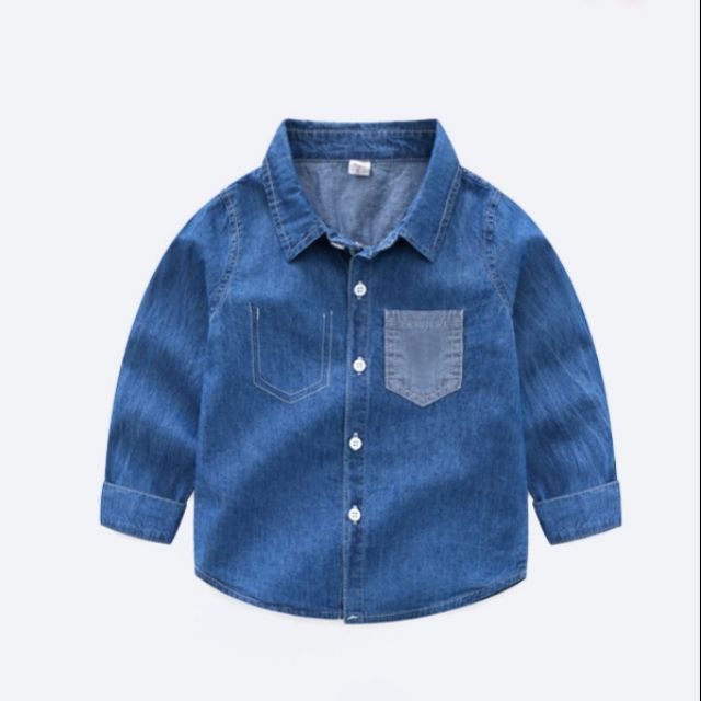 Áo sơ mi denim bé trai