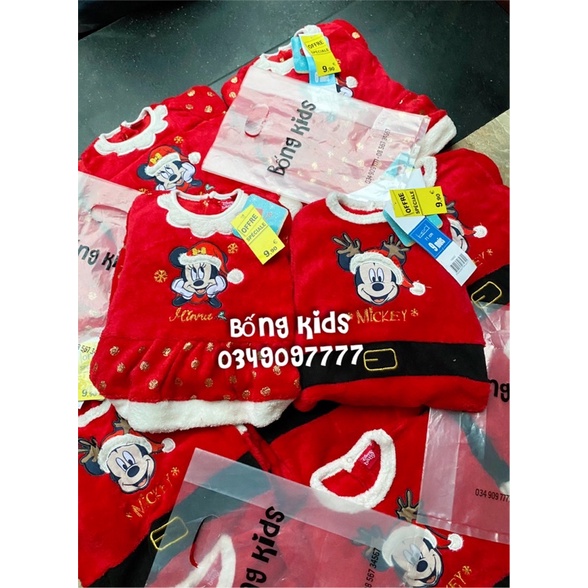 Body Bông Bé Trai &amp; Bé Gái Giáng Sinh Đỏ DN