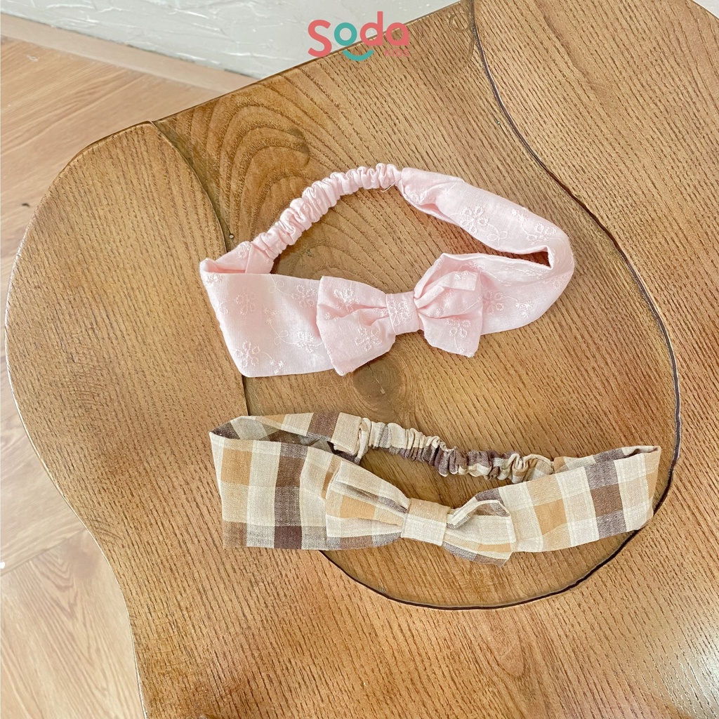 Body tặng kèm băng đô nơ cho bé gái Cece SODA KIDS phong cách tiểu thư