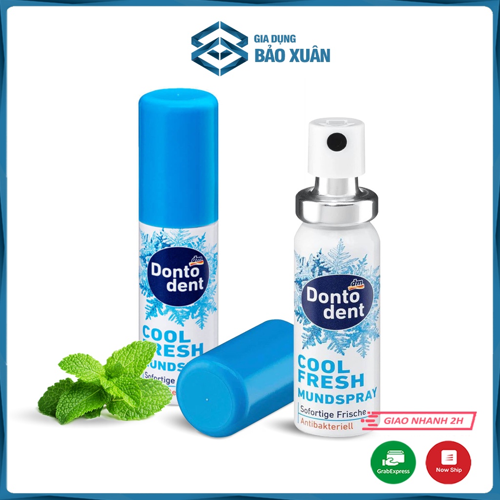 Xịt thơm miệng Dontodent cool fresh 15ml - Hàng nội địa Đức