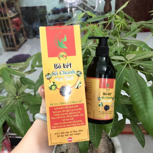 DẦU GỘI BỒ KẾT-SẢ CHANH-HOA BƯỞI 300ML