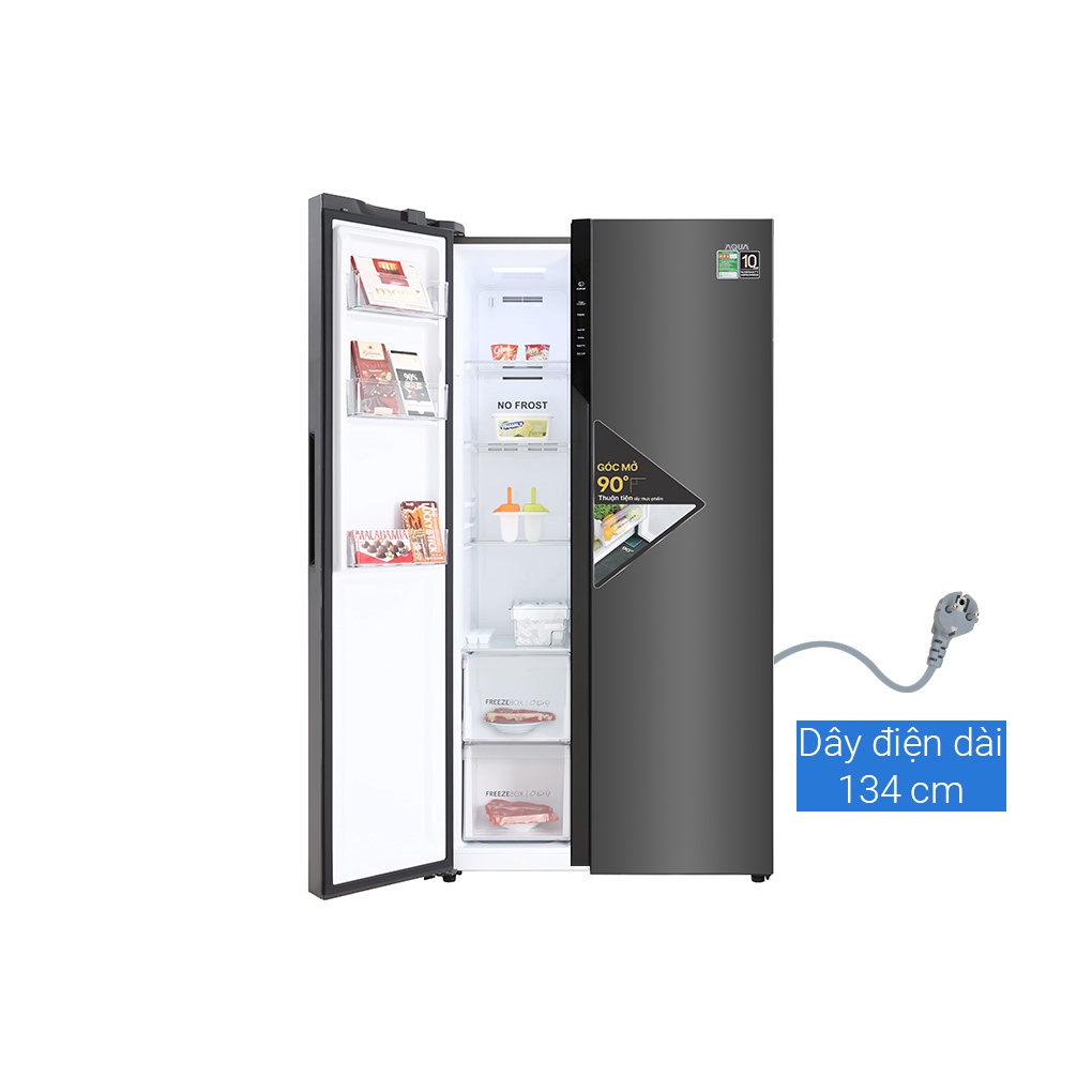 [AQR-S541XA(BL)] Tủ lạnh Aqua AQR-S541XA(BL) Inverter 541 lít, Bảo hành chính hãng 24 tháng.