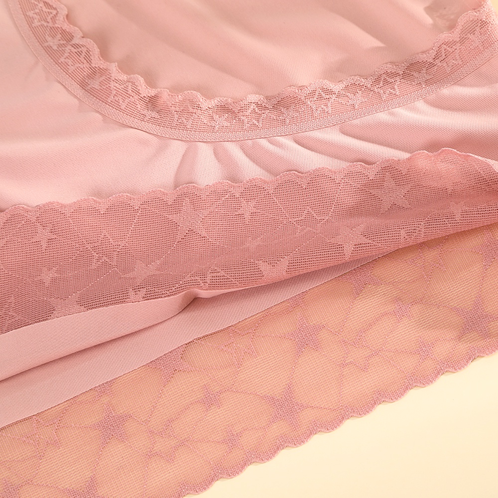 Quần lót Aijolen nâng hông cotton lụa lạnh lưng vừa phối ren không đường may thoáng khí gợi cảm dành cho nữ