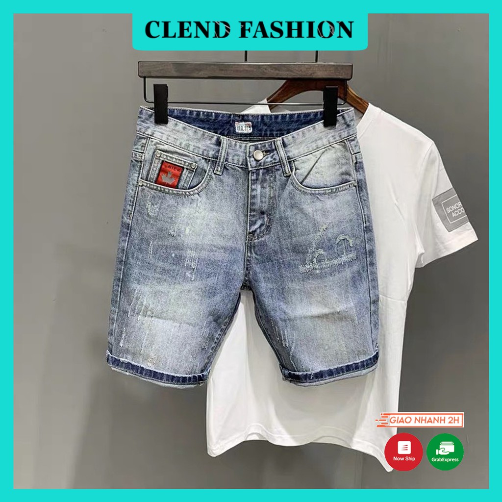 Quần Short , Quần Sọt Jean Nam Clend Fashion Chất Liệu Demin Co giãn Thoáng Mát Thời Trang Cao Cấp KV28