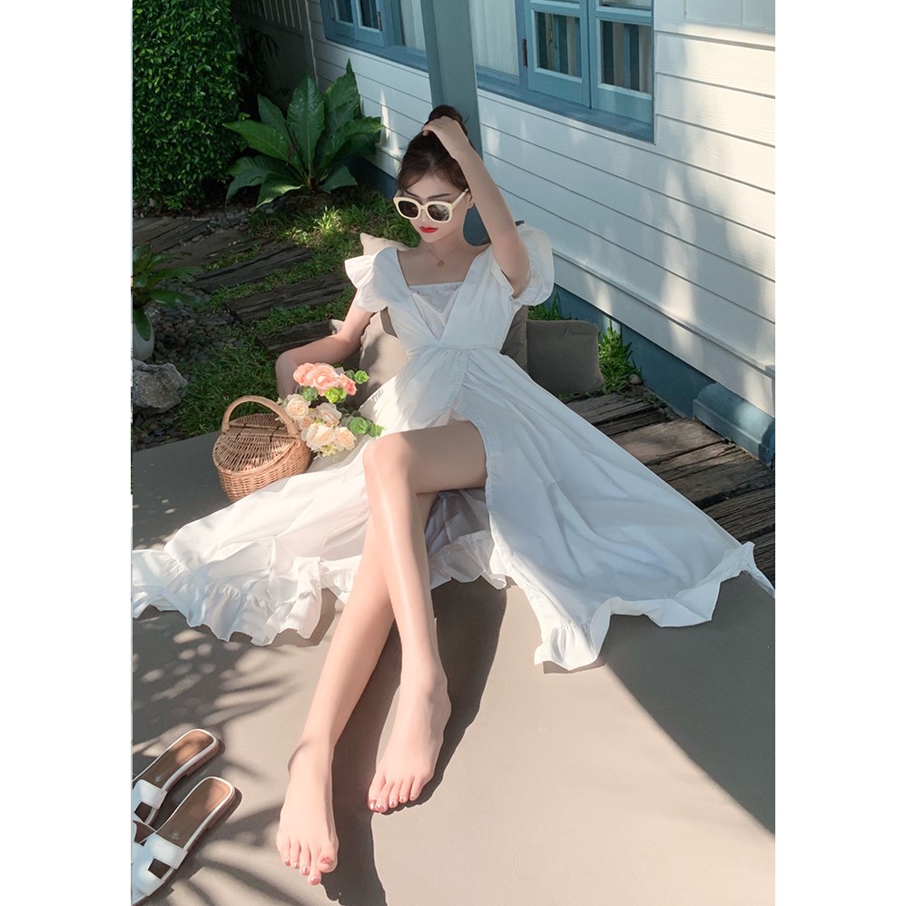 Đầm nữ dáng xòe dài midi Emilyshop