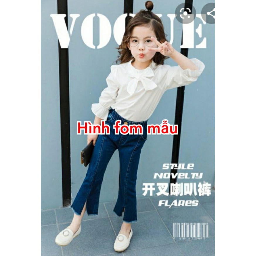 Quần Jean ông loe cho bé gái ( size 20-46 kg)