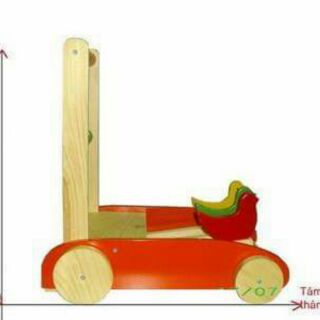 Xe gỗ tập đi 3 con chim