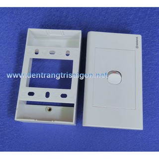 COMBO Bộ công tắc 1 chiều + Mặt nạ + Đế nổi - SINO VANLOCK..