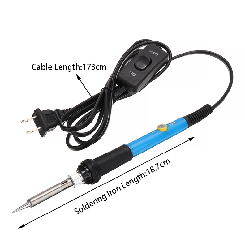 Shiyin Electric Soldering Iron 60W Adjustable Temperature Welding Kit w/ Switch