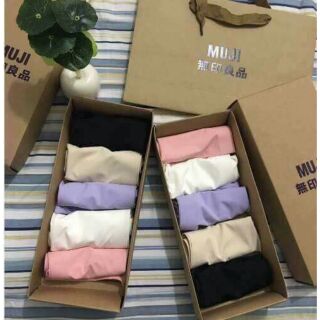 Hộp quần chip Muji set 5c