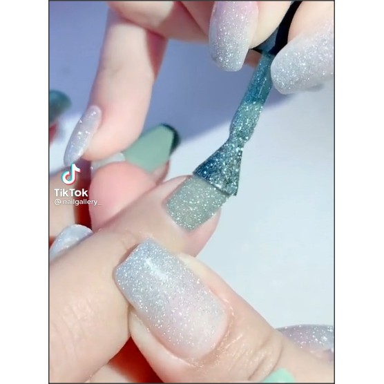 Sơn gel nhũ Flash kim tuyến trang trí móng làm nail shop kho đá chân keo