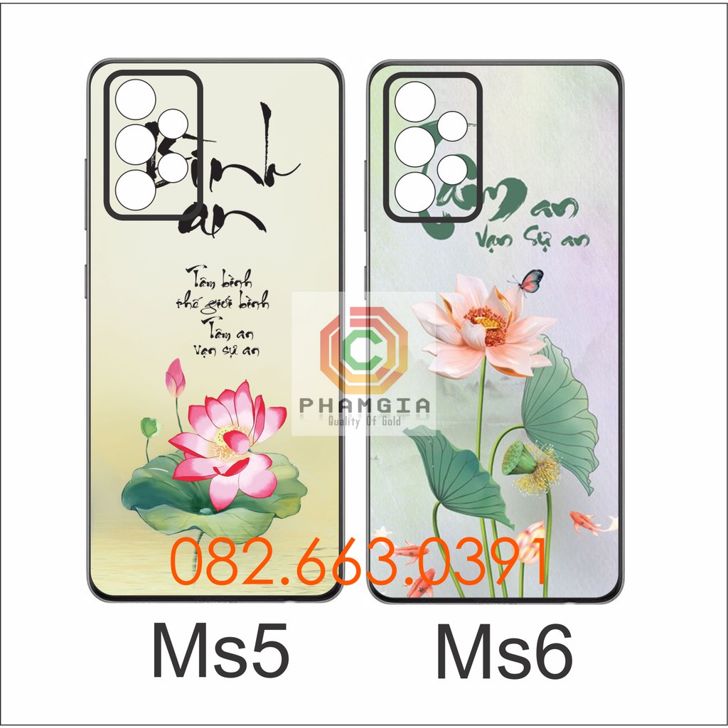 Ốp lưng Samsung A52 (4G/5G) / A72 (4G/5G) dẻo đen in hình thư pháp bảo vệ cam (P1)