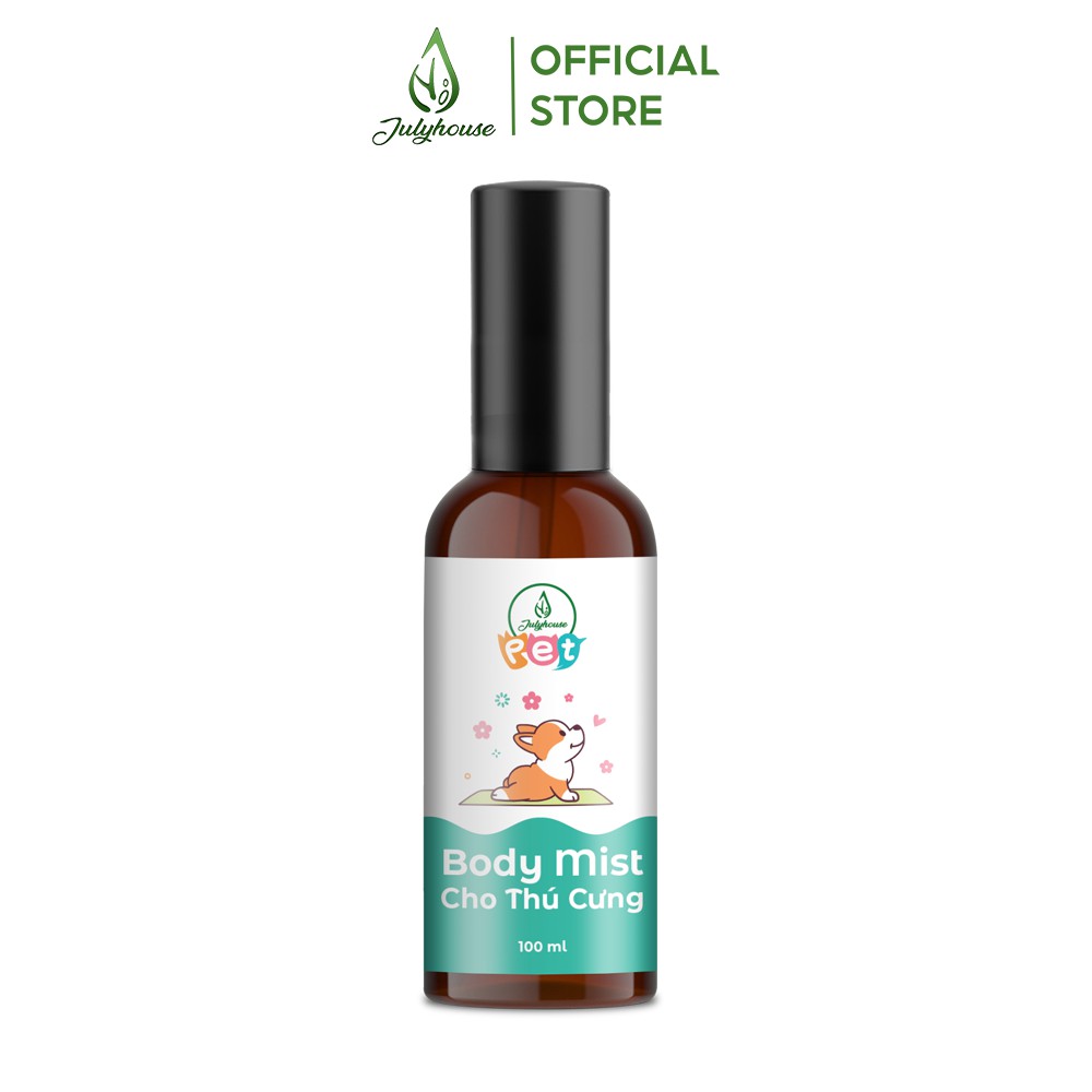 Body Mist cho thú cưng 100ml JULYHOUSE dưỡng lông mượt, an toàn, khử khuẩn