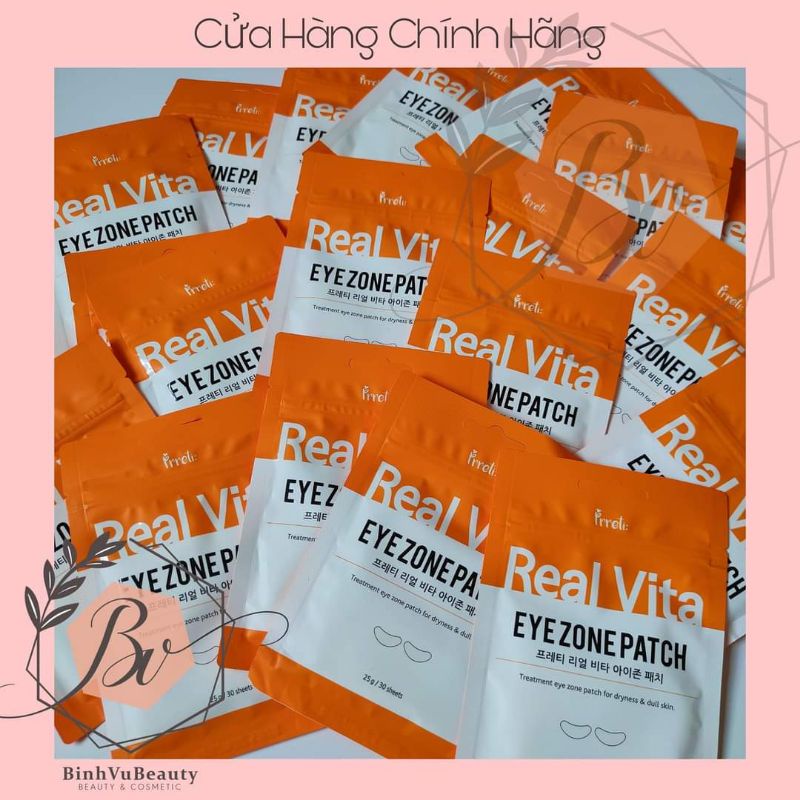 Mặt nạ mắt Prreti Real Vita Eyezone Patch Nội Địa Hàn Quốc dưỡng ẩm chống lão hóa dưỡng da giảm mụn trắng da