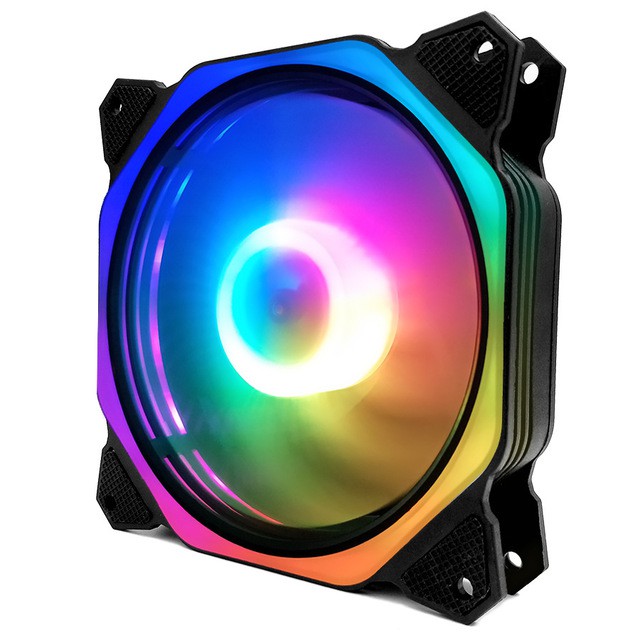 Quạt Tản Nhiệt, Fan Case Coolmoon Symphony Ver 8 / V8 Plus Led RGB - Kết Nối Hub Bán Lẻ