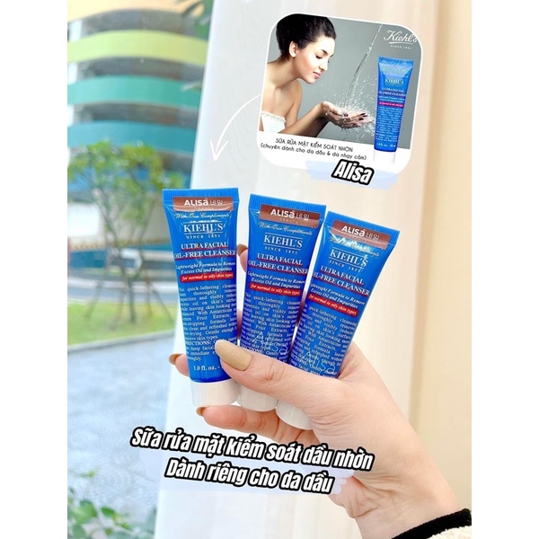 Sữa rửa mặt kiểm soát dầu Kiehls mini 30ml - ALISA