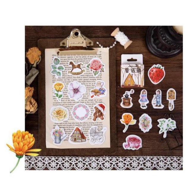 Bộ 46 Sticker Hàn Quốc Gia Đình dán trang trí E19