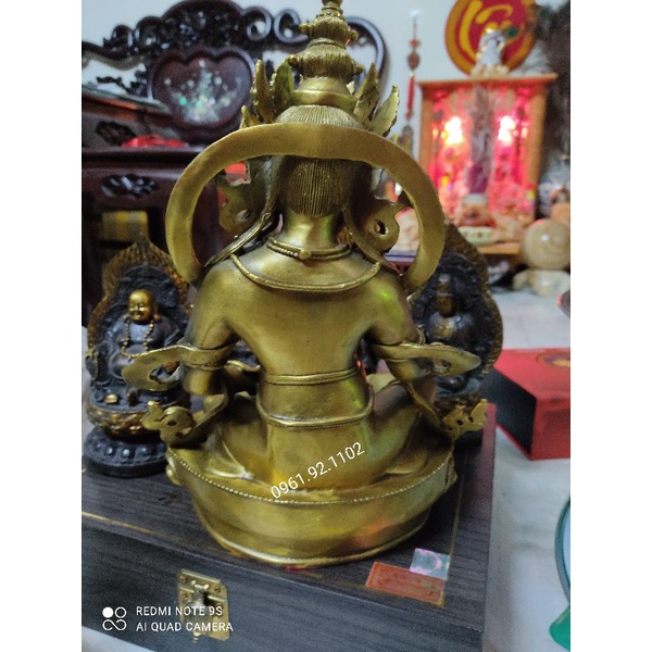 Tượng hoàng thần tài bằng đồng 30cm nặng 2.5kg hàng y hình giá rẻ nhất