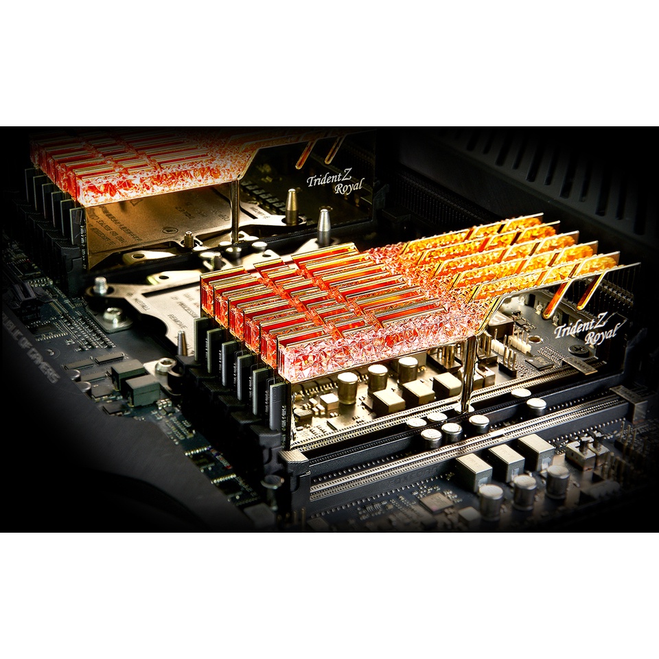 Ram PC GSKILL Trident Z Royal Gold /Silver RGB 16GB