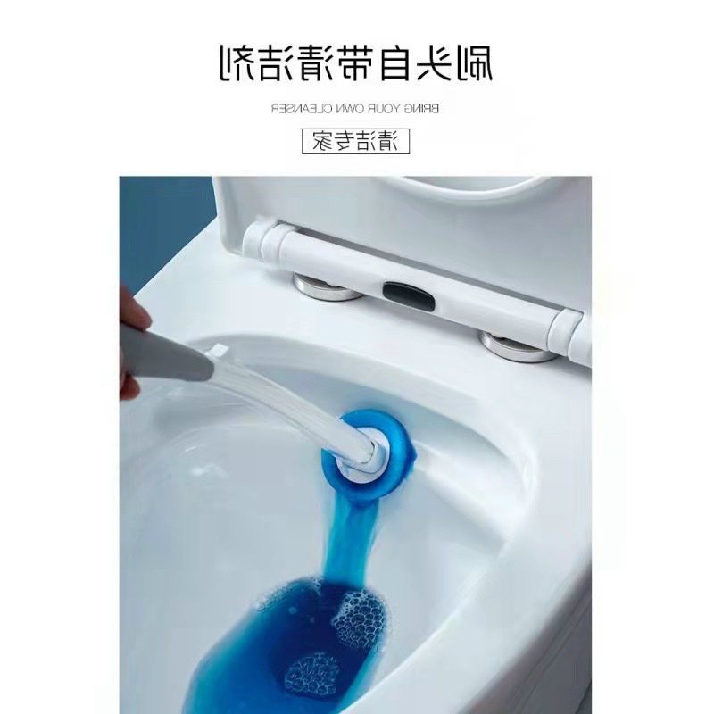 Bộ Vệ Sinh Bồn Cầu Nhà Tắm Toilet đa năng Diệt vi khuẩn, Cọ vệ sinh toilet dùng 1 lần có sẵn dung dich tẩy