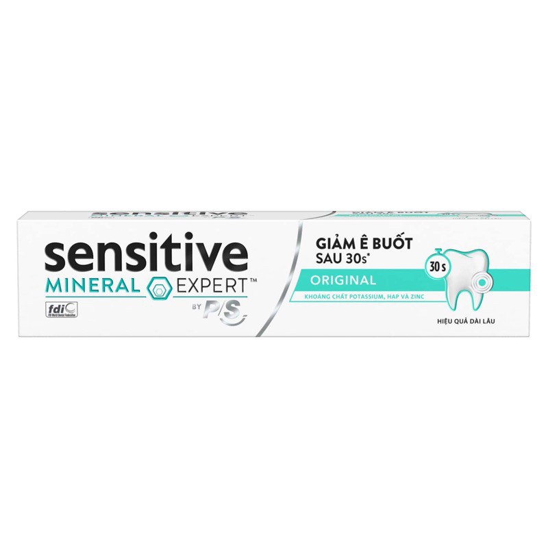 Bộ 3 Hộp Kem đánh răng P/S giảm ê buốt sau 30 giây Sensitive Mineral Expert Original với tác động từ khoáng 100g