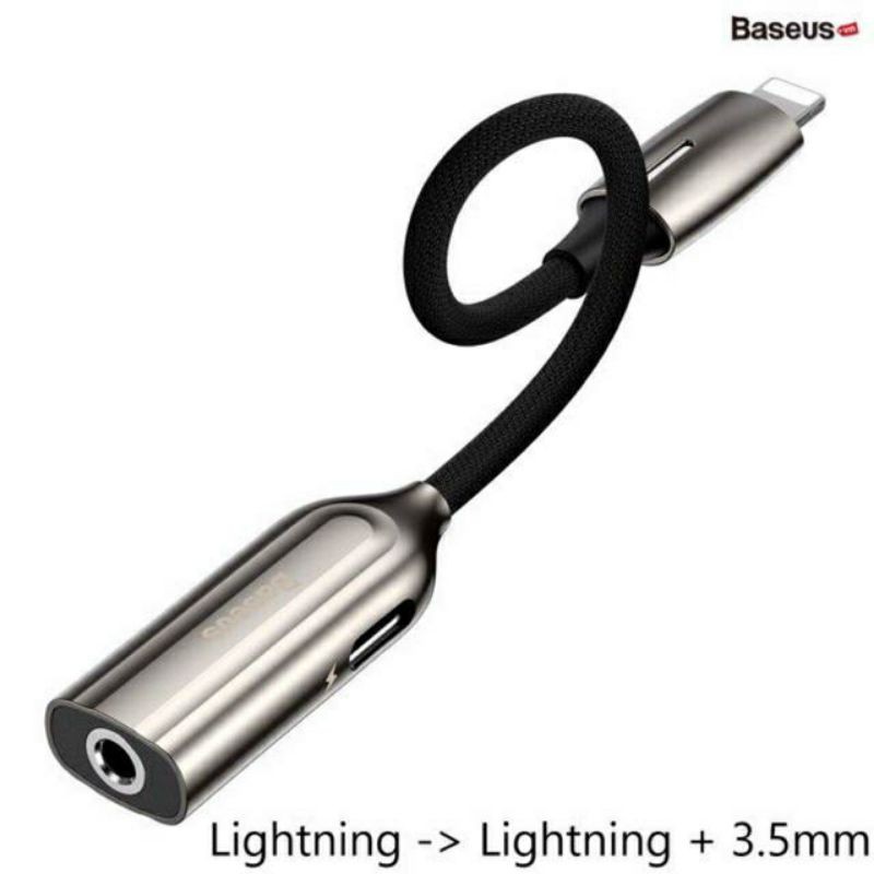 Đầu chuyển âm thanh Baseus L55/ L56 2in1 cho iPhone/ iPad
