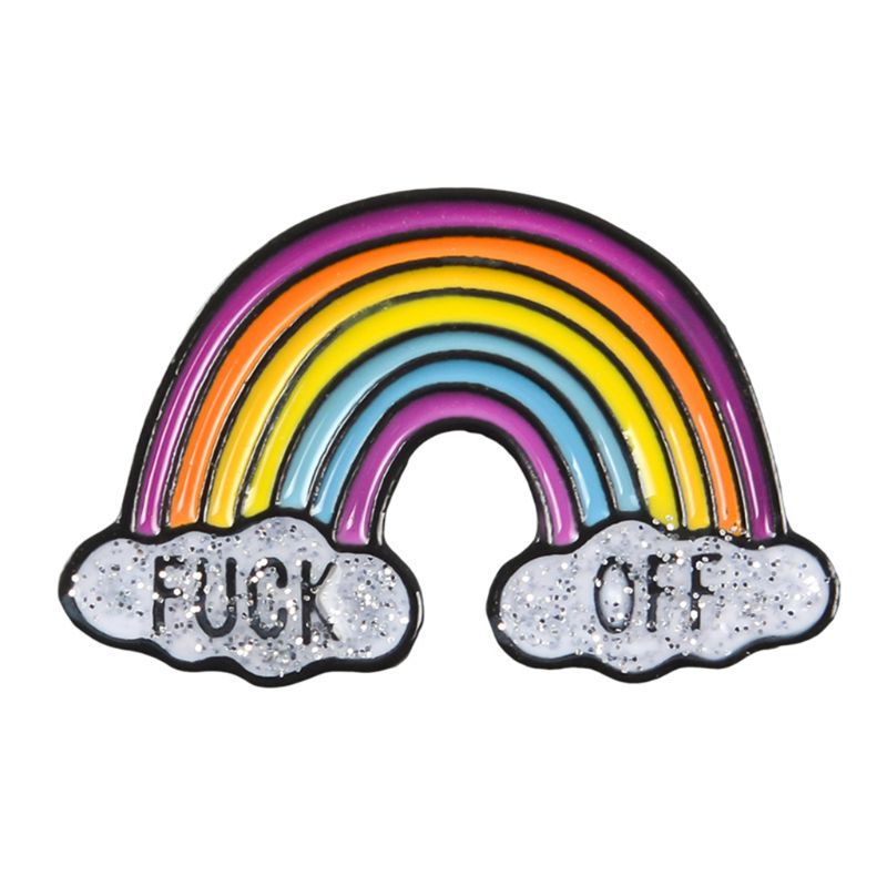 Ghim Cài Áo Hình Cầu Vồng Thời Trang