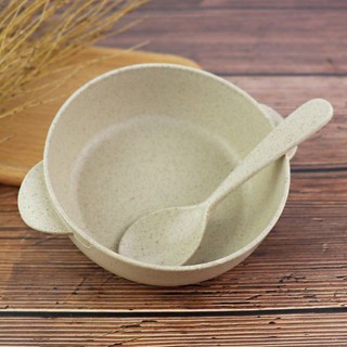 Bộ Bát Ăn Dặm Lúa Mạch Kèm Thìa
