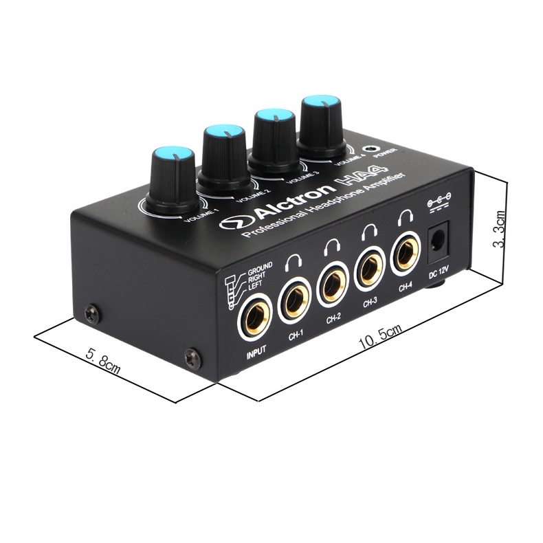 Bộ chia tai nghe 4 cổng Alctron HA4 Plus HA4 Mini 4channel headphone amplifier