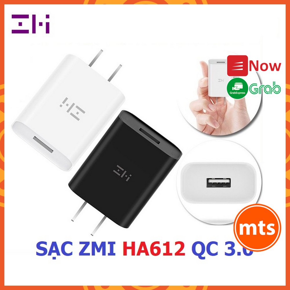 Củ sạc nhanh 18W ZMI HA612, Quick Charge QC 3.0  sạc nhanh  tiện lợi  bền bỉ - Minh Tín Shop