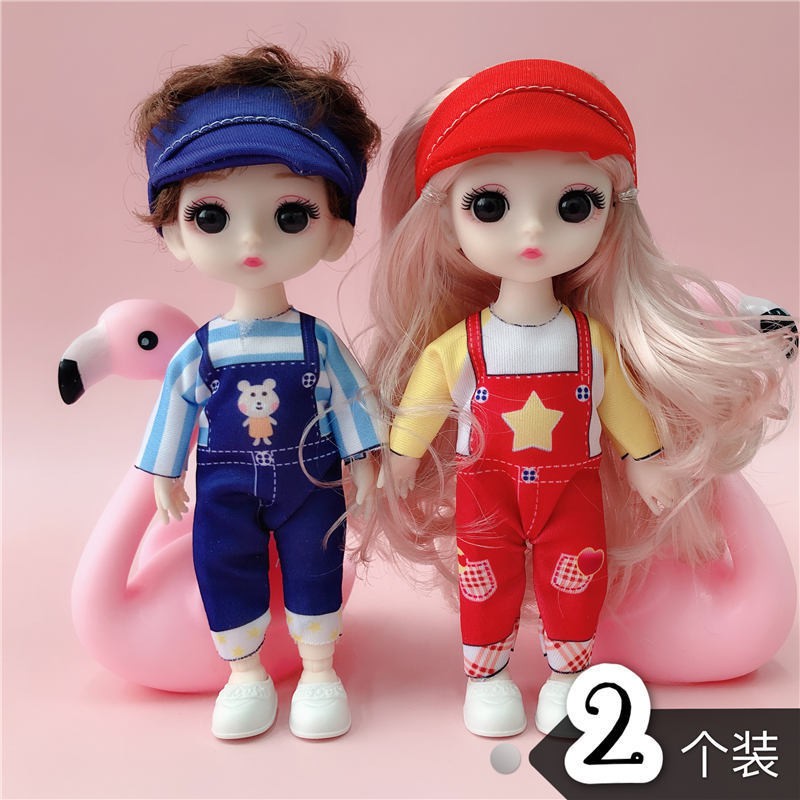 Bộ đồ chơi búp bê Barbie dễ thương 17cm 8 khớp có thể thay đổi thành 13 khớp kèm quần áo có thể mua riêng cho bé gái