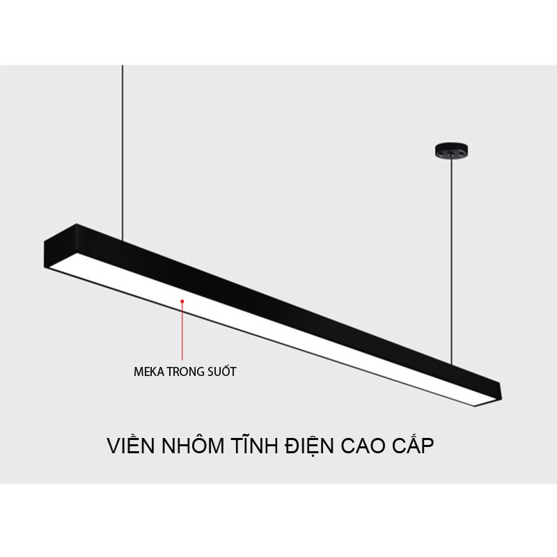 Đèn thả trần hộp văn phòng MONSKY UDIN độc đáo ánh sáng đẹp - LED chuẩn không lóa mắt